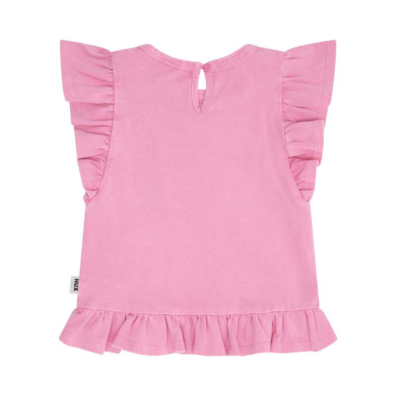 Huxbaby Tutti Frutti Frill Peplum Tee 3-5Y image number 1